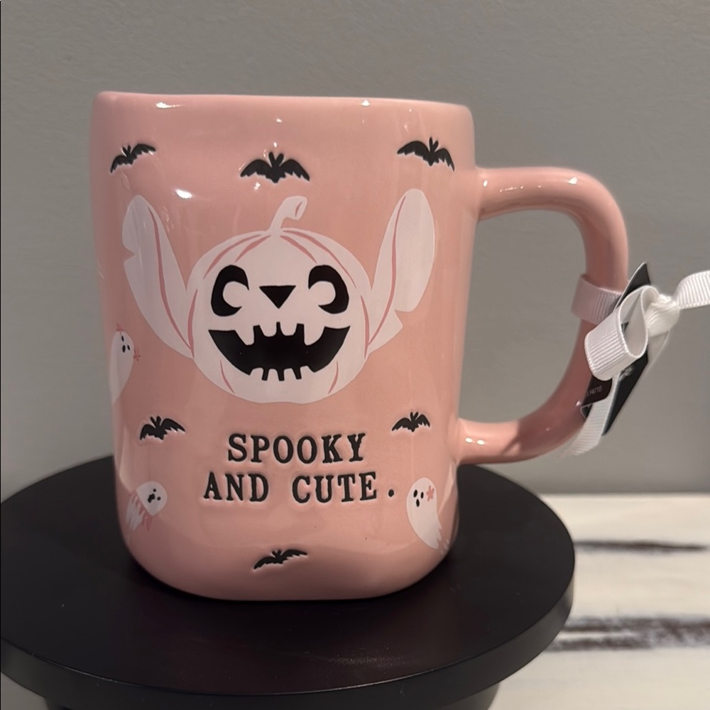 NWT Rae Dunn Disney Halloween stitch ceramic mug - Picture 1 of 4